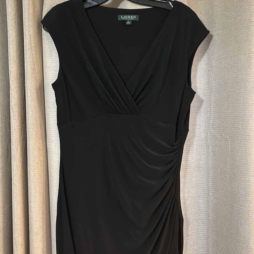 Classic Ralph Lauren black dress Size 12 stretch